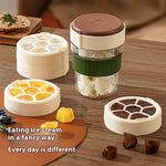 500ML Leak-Proof Iced Coffee Cup with Ice Cube Tray – Portable Cold Brew Bottle