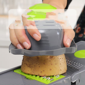 Vegetable Cutter with 8 Blades – Kitchen Gadget for Slicing & Shredding