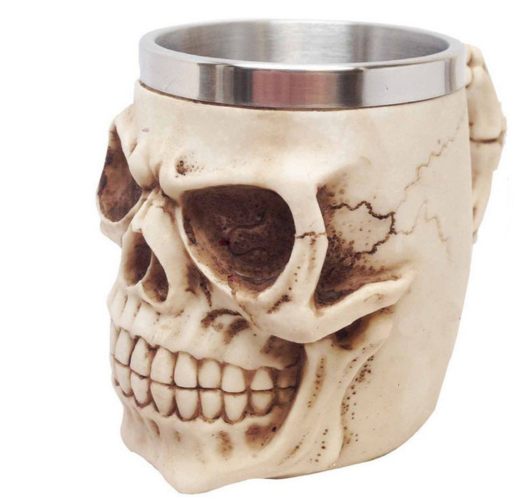 400ML 3D Skull Mug – Stainless Steel Creative Coffee & Tea Cup