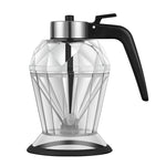 Diamond Glass Oil Jug – 200ML Drip-Free Press Dispenser for Kitchen