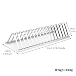 Stainless Steel BBQ Rib Rack – Grill & Oven Smoking Meat Stand 31CM