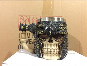 400ML 3D Skull Mug – Stainless Steel Creative Coffee & Tea Cup
