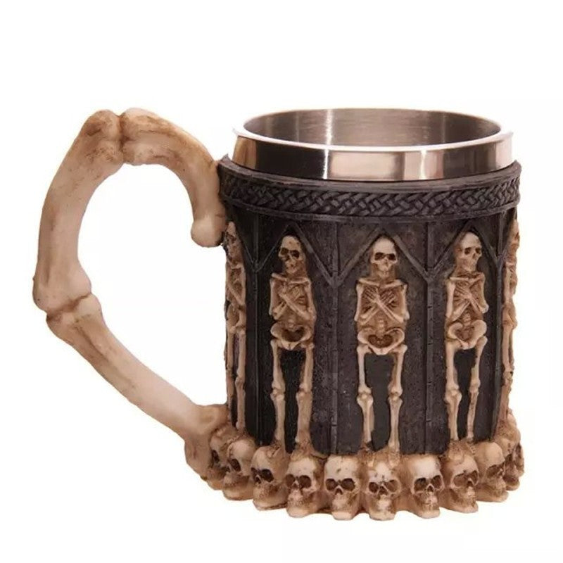 400ML 3D Skull Mug – Stainless Steel Creative Coffee & Tea Cup