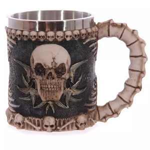 400ML 3D Skull Mug – Stainless Steel Creative Coffee & Tea Cup