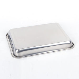 Stainless Steel Storage Tray – Square & Rectangular Kitchen Pan 27×20CM