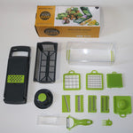 Vegetable Cutter with 8 Blades – Kitchen Gadget for Slicing & Shredding