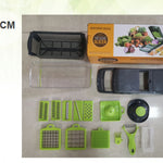 Vegetable Cutter with 8 Blades – Kitchen Gadget for Slicing & Shredding