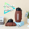 Collapsible Sports Water Bottle – Leak-Proof Reusable Silicone Football Bottle