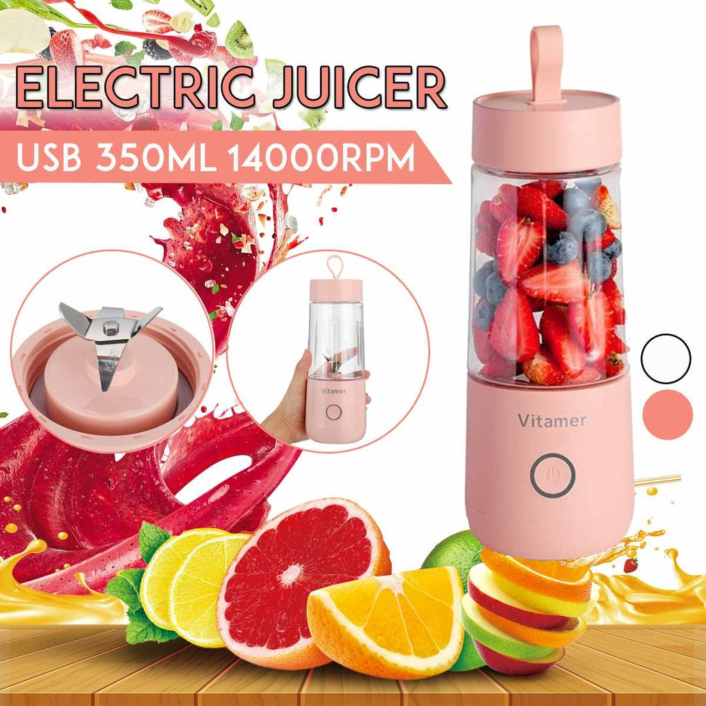 350ML Portable USB Blender – Rechargeable Smoothie & Juice Maker
