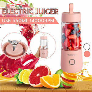 350ML Portable USB Blender – Rechargeable Smoothie & Juice Maker