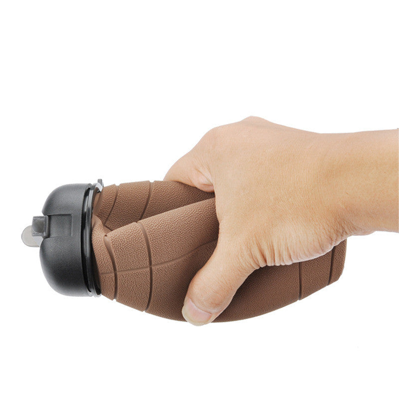 Collapsible Sports Water Bottle – Leak-Proof Reusable Silicone Football Bottle