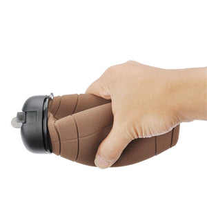 Collapsible Sports Water Bottle – Leak-Proof Reusable Silicone Football Bottle